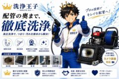 高圧洗浄のイメージキャラクター「洗浄王子」が誕生しました！｜ディッシュファシリティーズ株式会社